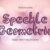 Speckle Geometric Font