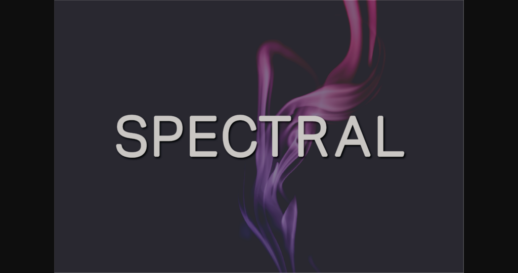Spectral Font Poster 3
