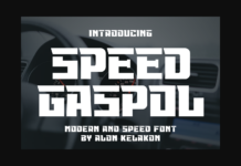 Speed Gaspol Font Poster 1