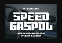 Speed Gaspol Font Speed Gaspol Font Poster 1