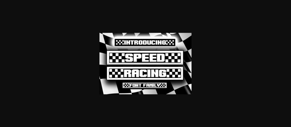 Speed Racing Font Poster 3