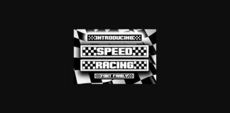 Speed Racing Font Poster 1