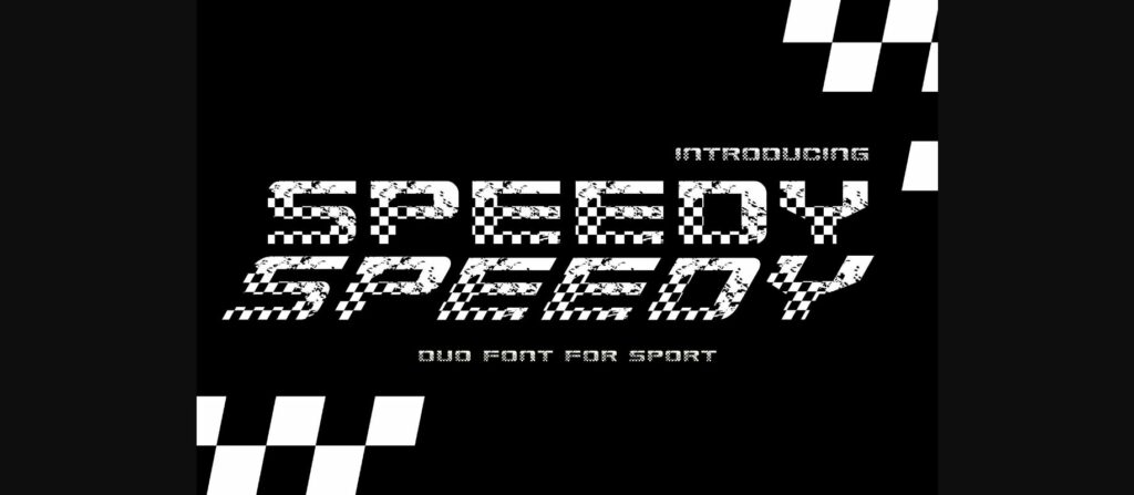 Speedy Font Poster 3