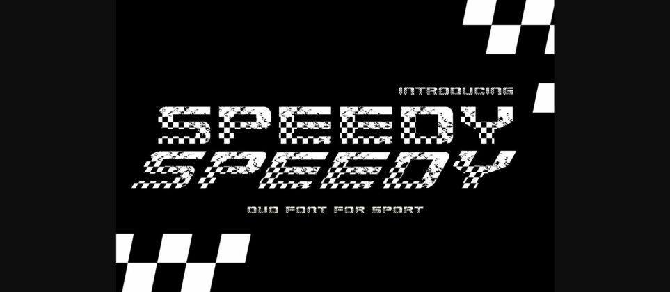 Speedy Font Poster 3