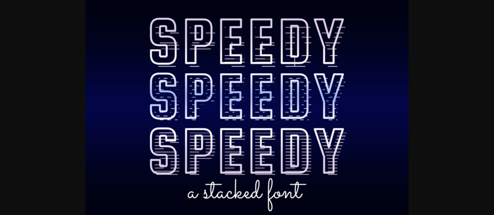 Speedy Font Poster 3