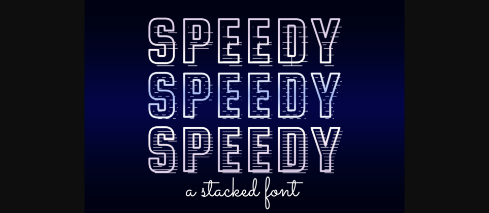 Speedy Font Poster 1