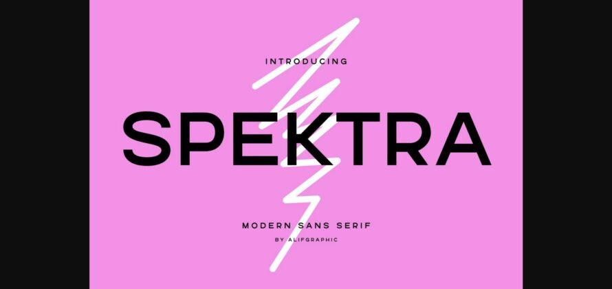 Spektra Font Poster 3