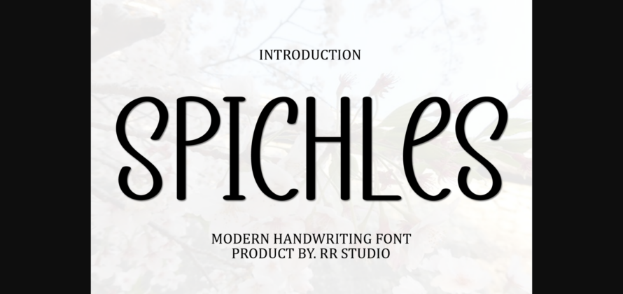 Spichles Font Poster 3