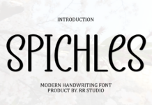 Spichles Font Poster 1