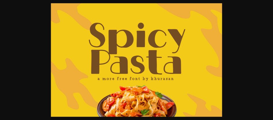 Spicy Pasta Font Poster 3