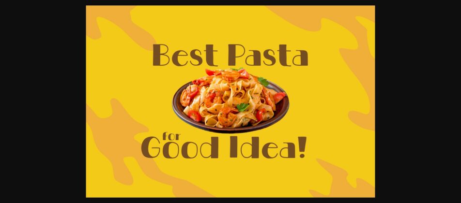 Spicy Pasta Font Poster 5