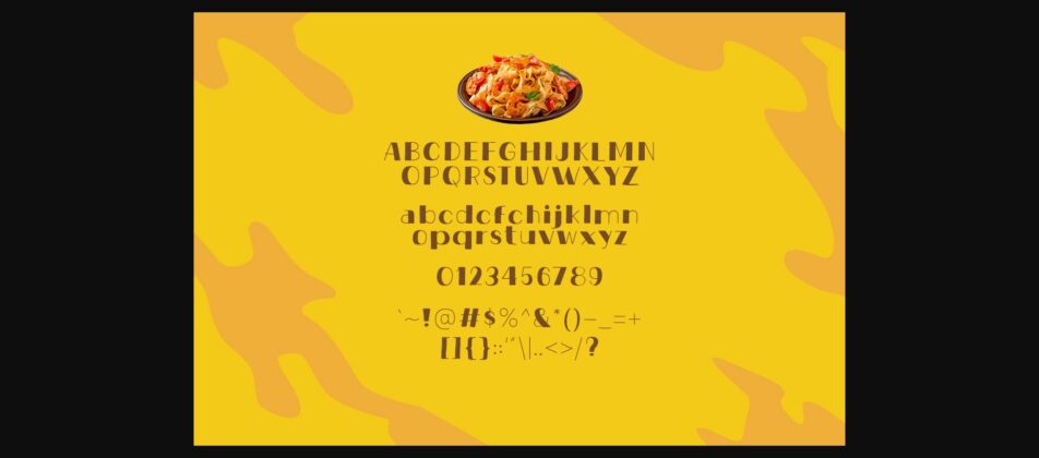Spicy Pasta Font Poster 6