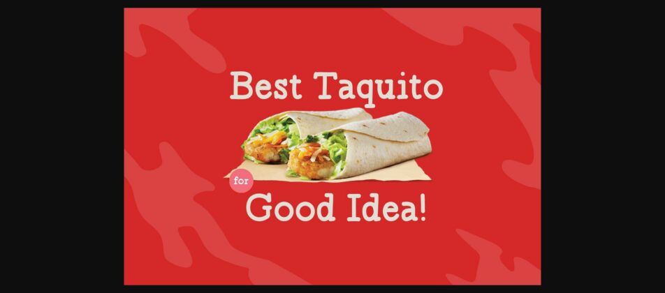 Spicy Taquito Font Poster 5
