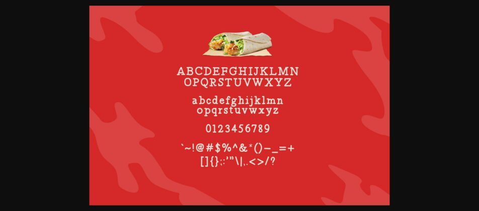 Spicy Taquito Font Poster 6