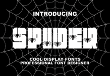 Spider Font Poster 1