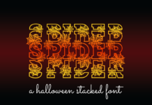 Spider Font Poster 1