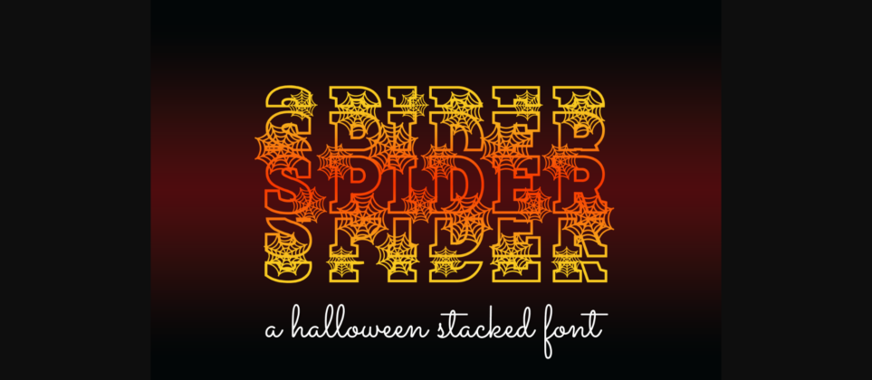 Spider Font Poster 1