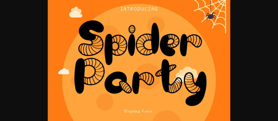 Spider Party Font Poster 3