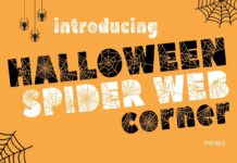 Spider Web Corner Font Poster 1