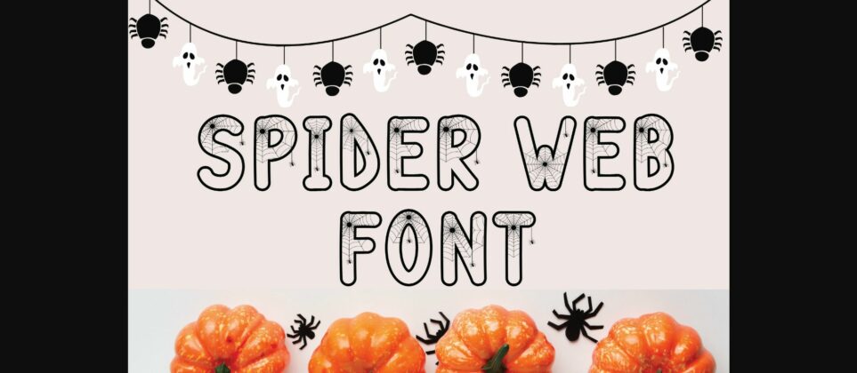 Spider Web Font Poster 3