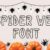 Spider Web Font