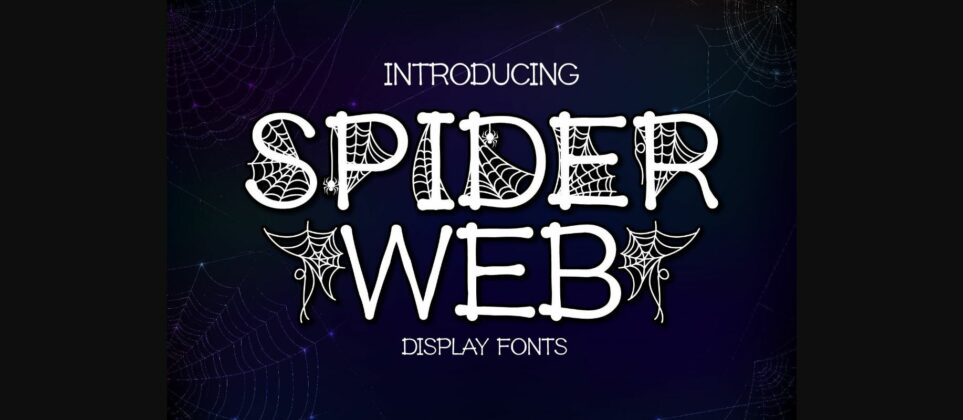 Spider Web Font Poster 3
