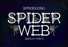 Spider Web Font Poster 1