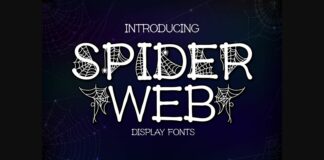 Spider Web Font Poster 1