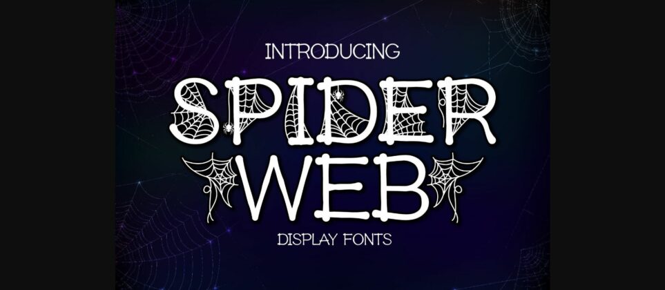 Spider Web Font Poster 1