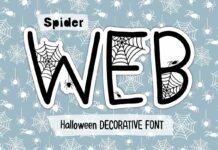 Spider Web Font Poster 1