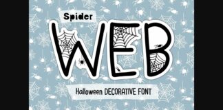 Spider Web Font Poster 1