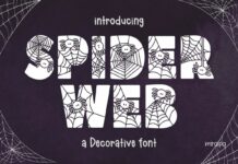 Spider Web Font Poster 1