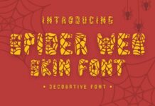 Spider Web Skin Font Poster 1