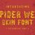 Spider Web Skin Font