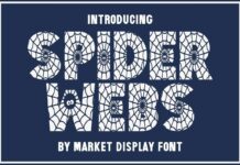 Spider Webs Font Poster 1