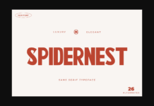 Spidernest Font Poster 1