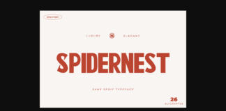 Spidernest Font Poster 1