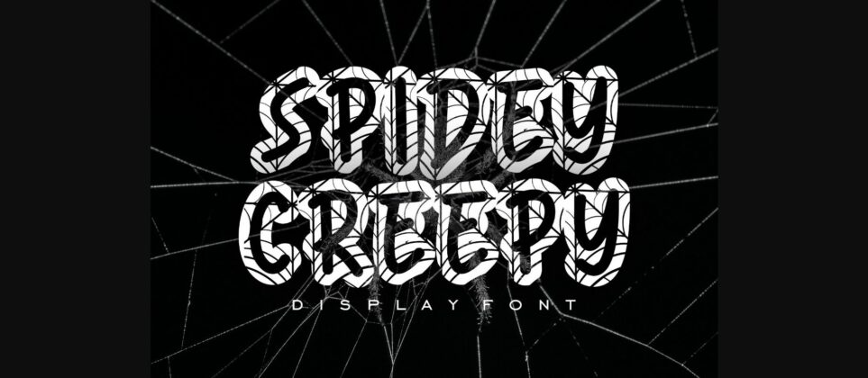 Spidey Creepy Font Poster 3