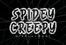 Spidey Creepy Font Poster 1