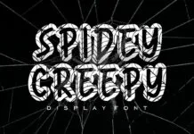 Spidey Creepy Font Spidey Creepy Font Poster 1