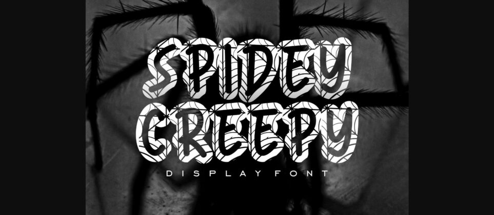 Spidey Creepy Font Poster 9