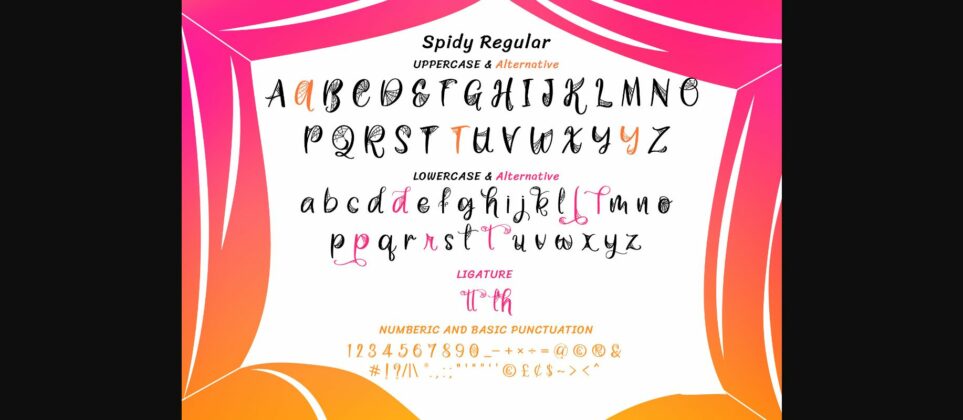 Spidy Font Poster 7