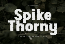 Spike Thorny Font Poster 1