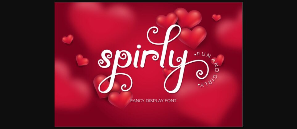 Spirly Font Poster 3