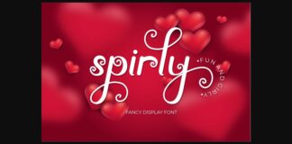 Spirly Font Poster 1