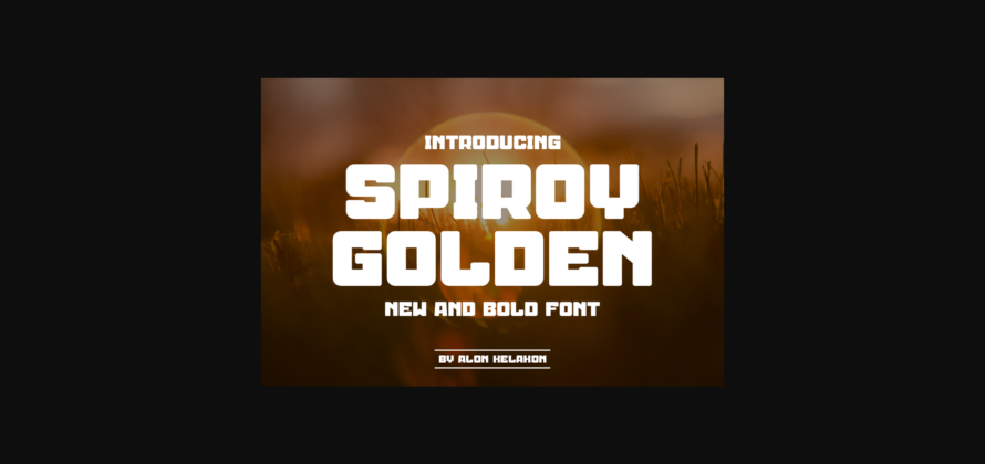 Spiroy Golden Font Poster 3