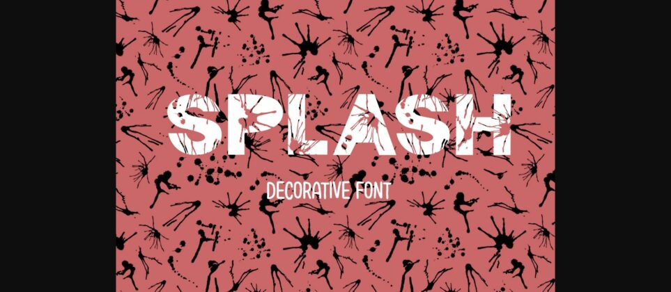 Splash Font Poster 3