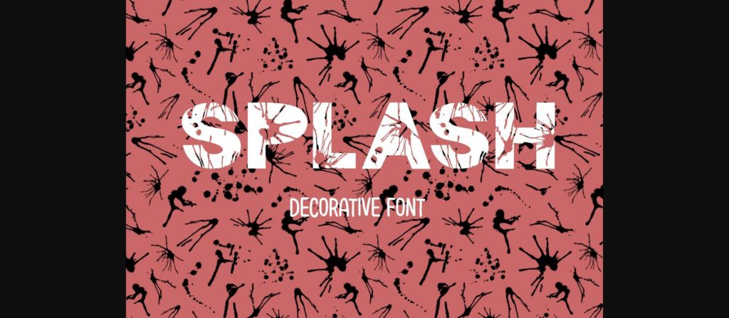 Splash Font Poster 1