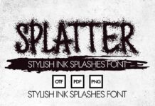 Splatter Font Poster 1