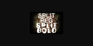 Split Font Poster 1
